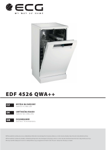 Handleiding ECG EDF 4526 QWA++ Vaatwasser