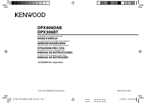 Mode d’emploi Kenwood DPX306BT Autoradio