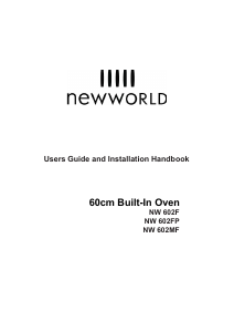 Manual New World NW602F Oven