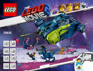 Manual de uso Lego set 70835 Movie ¡Rexplorador de Rex!