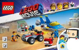 Návod Lego set 70821 Movie Emmetova a Bennyho dielňa „Postav a oprav“!