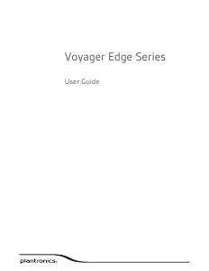 Manual Plantronics Voyager Edge Headset