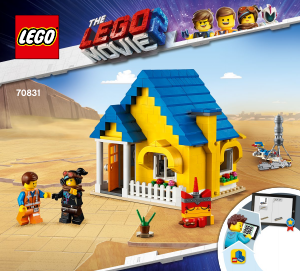 Bruksanvisning Lego set 70831 Movie Emmets drömhus/räddningsraket!