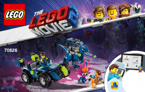 Manual Lego set 70826 Movie Rex-treme, o todo-o-terreno do Rex!