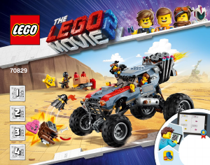 Bruksanvisning Lego set 70829 Movie Emmet och Lucys flyktbuggy!