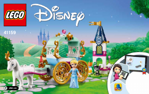 Handleiding Lego set 41159 Disney Princess Assepoesters koetstocht