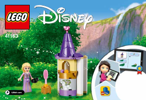 Manual Lego set 41163 Disney Princess A pequena torre de Rapunzel
