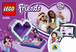 Manual Lego set 41355 Friends Emmas heart box