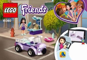 Instrukcja Lego set 41360 Friends Mobilna klinika weterynaryjna Emmy