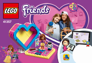 Manuale Lego set 41357 Friends Scatola del cuore di Olivia