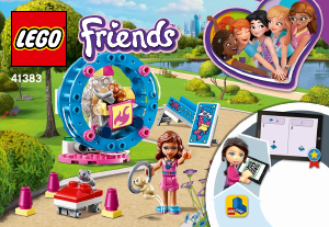 Manuale Lego set 41383 Friends L'area gioco del criceto di Olivia