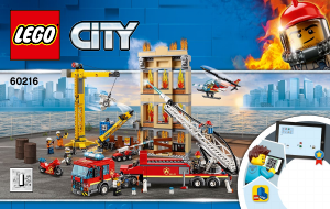 Brugsanvisning Lego set 60216 City Midtbyens brandvæsen