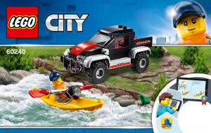 Manual de uso Lego set 60240 City Aventura en kayak