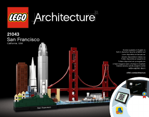 Käyttöohje Lego set 21043 Architecture San Francisco