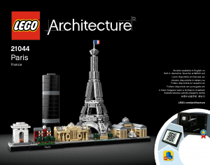 Manual Lego set 21044 Architecture Paris