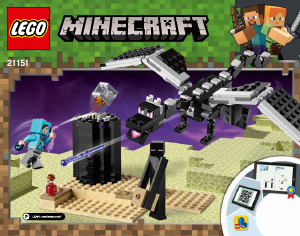 Manuale Lego set 21151 Minecraft La battaglia dell'End