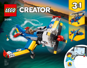 Manual de uso Lego set 31094 Creator Avión de carreras
