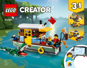 Instrukcja Lego set 31093 Creator Łódź mieszkalna