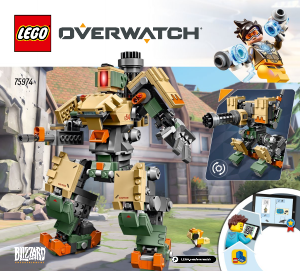 Manual de uso Lego set 75974 Overwatch Bastion