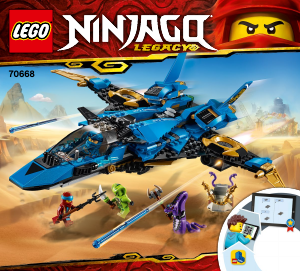 Bruksanvisning Lego set 70668 Ninjago Jays jaktplan