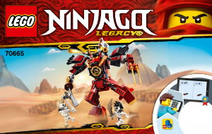 Manual Lego set 70665 Ninjago Samurai mech