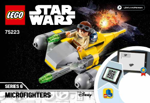 Manual Lego set 75223 Star Wars Microfighter Naboo Starfighter