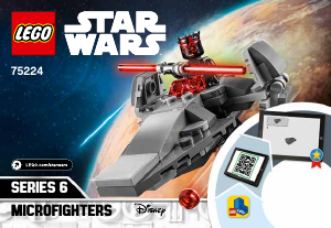 Használati útmutató Lego set 75224 Star Wars Sith Infiltrator Microfighter