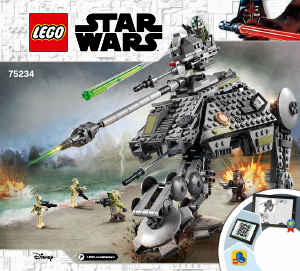 Manual Lego set 75234 Star Wars AT-AP walker