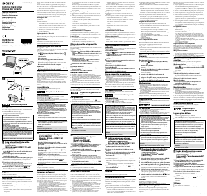 Manual Sony HD-E1 Disco rígido