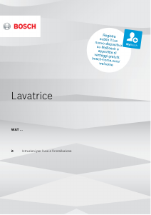 Manuale Bosch WAT28639IT Lavatrice