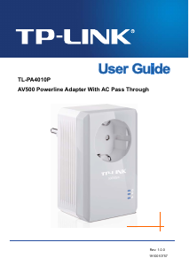 Manual TP-Link TL-PA4010P Powerline Adapter