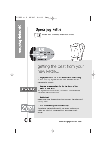 Manual Morphy Richards 43666 Opera Kettle