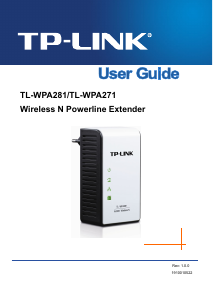 Handleiding TP-Link TL-WPA281KIT Powerline adapter