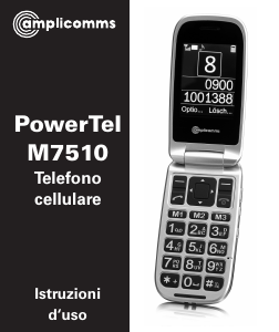 Manuale Amplicomms PowerTel M7510 Telefono cellulare