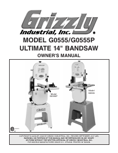 Manual Grizzly G0555P Bandsaw