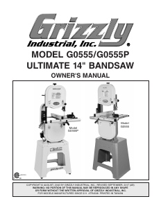 Handleiding Grizzly G0555 Lintzaag