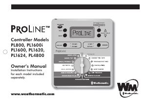 Manual Weathermatic ProLine PL1624 Water Computer