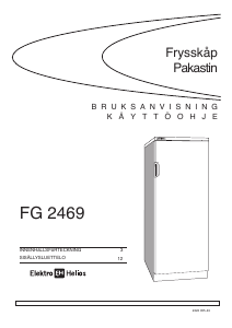 Bruksanvisning ElektroHelios FG2469 Frys