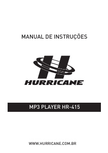 Manual Hurricane HR-415 Leitor Mp3