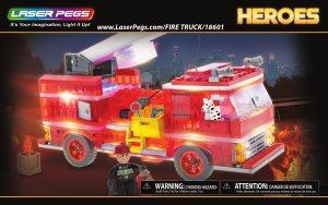 Manual Laser Pegs set 18601 Heroes Fire truck