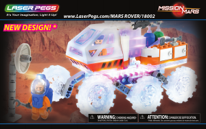 Manual Laser Pegs set 18002 Mission Mars Mars rover