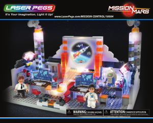 Manual Laser Pegs set 18004 Mission Mars Mission control