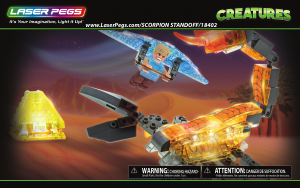 Manual Laser Pegs set 18402 Creatures Scorpion standoff