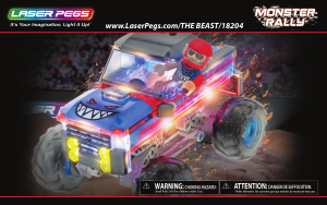 Manual Laser Pegs set 18204 Monster Rally The beast