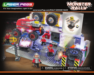 Handleiding Laser Pegs set 18205 Monster Rally Garage