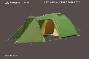 Manual de uso Vaude Campo Casa XT 5P Carpa de campaña