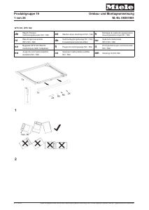 Bruksanvisning Miele WTV 501 Kit for søylemontasje