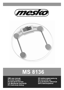 Instrukcja Mesko MS 8136 Waga