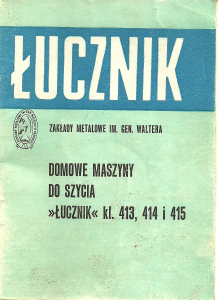 Instrukcja Łucznik 413 Maszyna do szycia