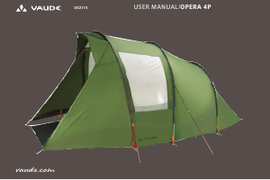Handleiding Vaude Opera 4P Tent